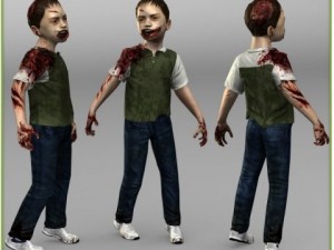 little boy zombie 3D 모델