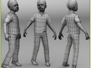 little boy zombie 3D 모델