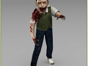 little boy zombie 3D 모델