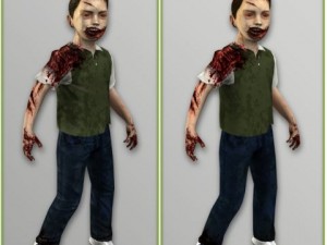 little boy zombie 3D 모델