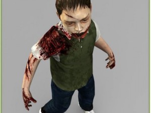 little boy zombie 3D 모델