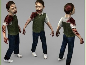 little boy zombie 3D 모델