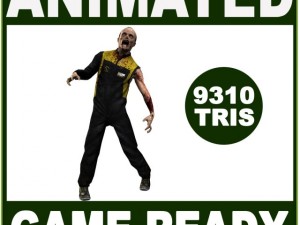 zombie mechanic Modelo 3D
