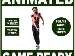 zombie guy for videogames Modello 3D