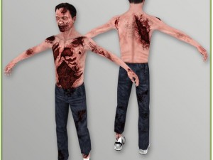 zombie guy for videogames Modello 3D