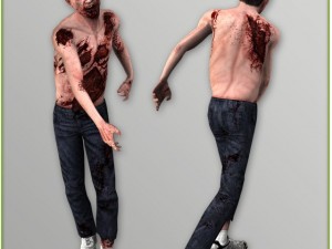 zombie guy for videogames Modello 3D