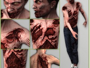 zombie guy for videogames Modello 3D