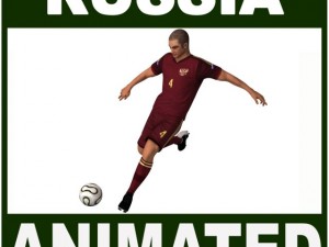 soccer player russia cg Modello 3D