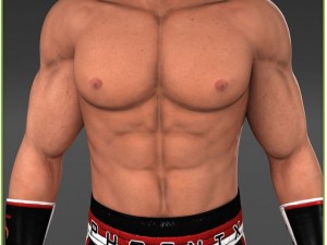 white boxer cg 3D 模型