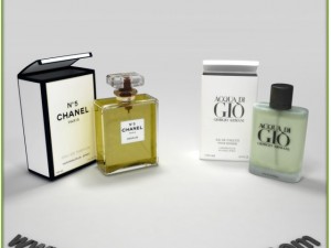 replica perfume  chanel n5 and acqua di gio Modèle 3D