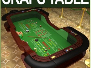 table casino craps table Modèle 3D