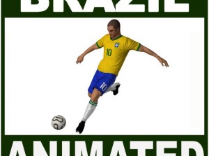 soccer player brazil cg Modèle 3D