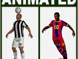 soccer players package cg Modèle 3D