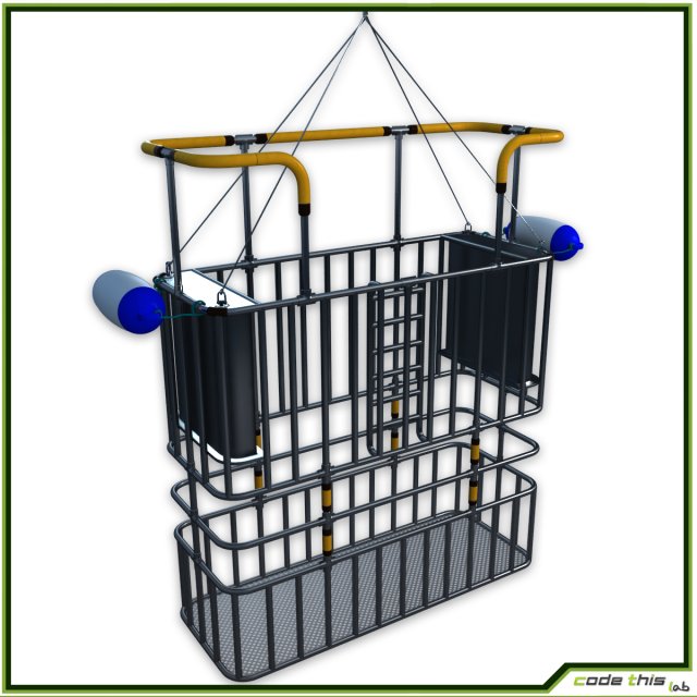 cage dive cg 3D मॉडल .c4d .max .obj .3ds .fbx .stl .blend 