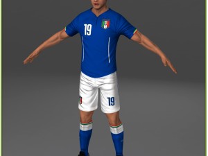 soccer player italy cg 3Dモデル