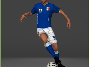 soccer player italy cg 3Dモデル