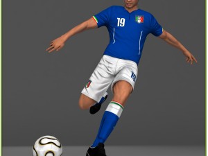 soccer player italy cg 3Dモデル