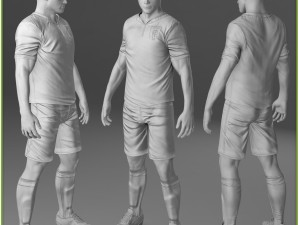 soccer player italy cg 3Dモデル