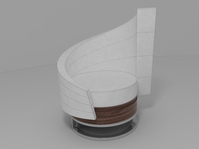 modern armchair 3D Модель .c4d .max .obj .3ds .fbx .stl .blend