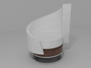 modern armchair 3D Модель