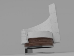 modern armchair 3D Модель