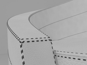 modern armchair 3D Модель