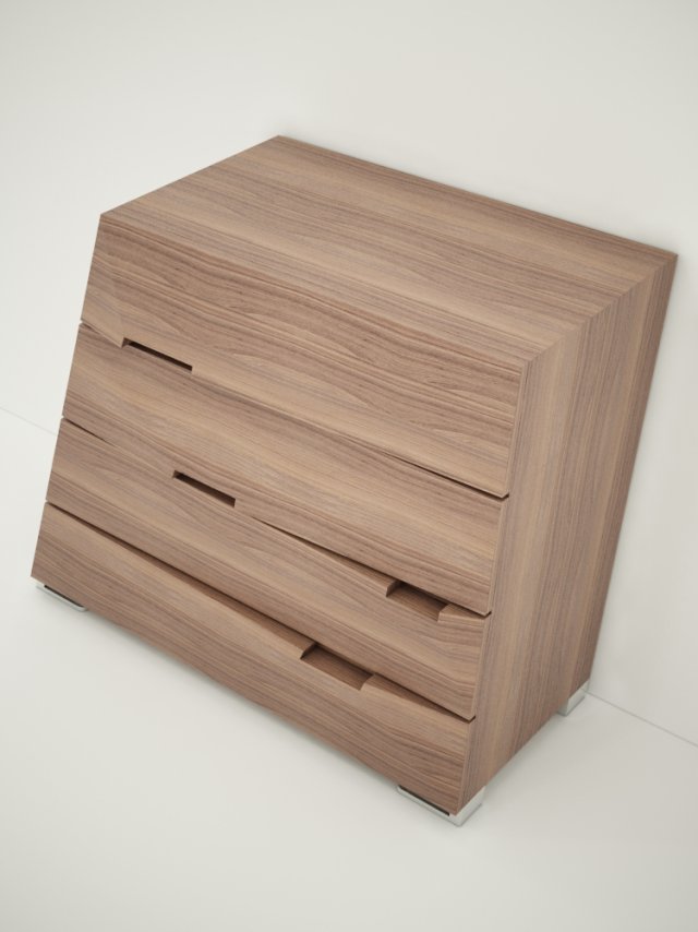 modern chest of drawers 3D Model .c4d .max .obj .3ds .fbx .stl .blend 