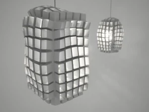 lâmpada de anêmona moderna Modelo 3D