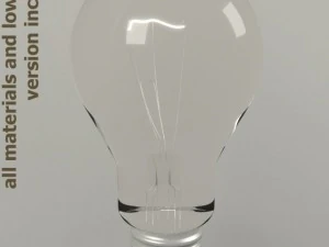 lâmpada de 60w Modelo 3D