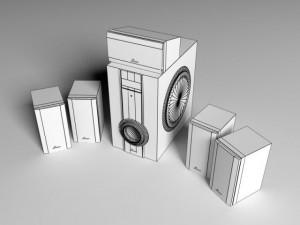 3nod sound system 3D 모델
