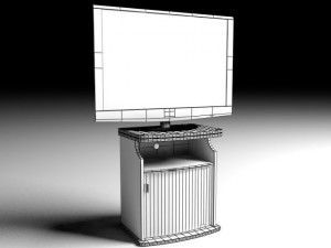 tv table  tv lg 3D Model