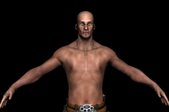 postapokalipsys man 3D 模型 .c4d .max .obj .3ds .fbx .stl .blend 