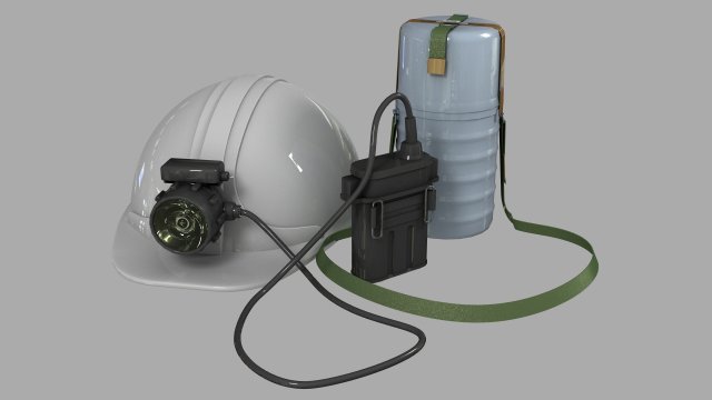 set of miner 3D Model .c4d .max .obj .3ds .fbx .stl .blend 