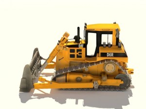 caterpillar d6r3 3D Модель