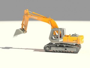 hitachi crawler excavators zx 350 3D 模型