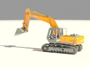 hitachi crawler excavators zx 350 3D Model in Heavy Equipment