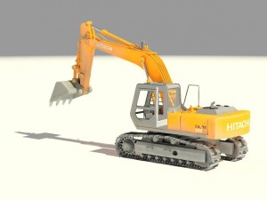 hitachi crawler excavators zx 350 3D 模型