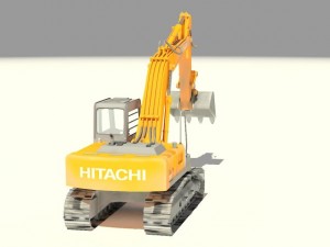 hitachi crawler excavators zx 350 3D 模型