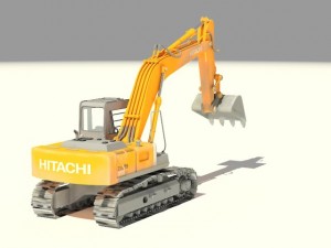 hitachi crawler excavators zx 350 3D 模型