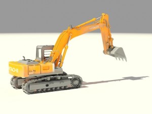 hitachi crawler excavators zx 350 3D 模型
