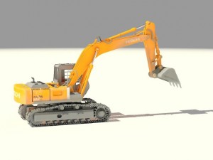 hitachi crawler excavators zx 350 3D 模型