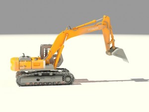 hitachi crawler excavators zx 350 3D 模型