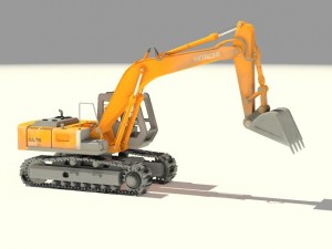 hitachi crawler excavators zx 350 3D 模型