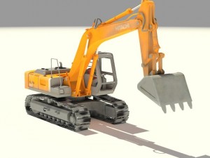 hitachi crawler excavators zx 350 3D 模型
