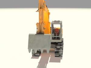 hitachi crawler excavators zx 350 3D 模型