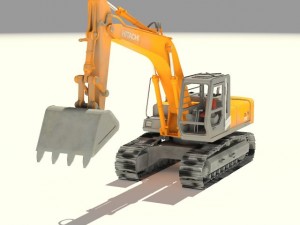 hitachi crawler excavators zx 350 3D 模型