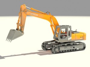 hitachi crawler excavators zx 350 3D 模型