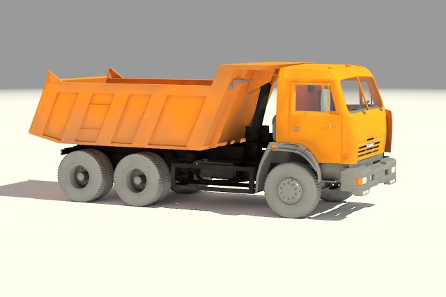 kamaz 65115 3D Модель .c4d .max .obj .3ds .fbx .stl .blend