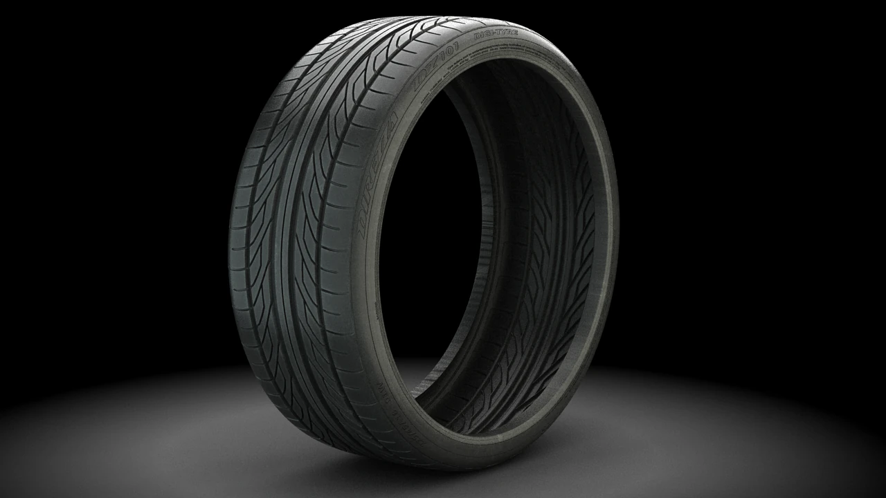 direzza dz10 sc detailed tyre 3D Model .c4d .max .obj .3ds .fbx .stl .blend