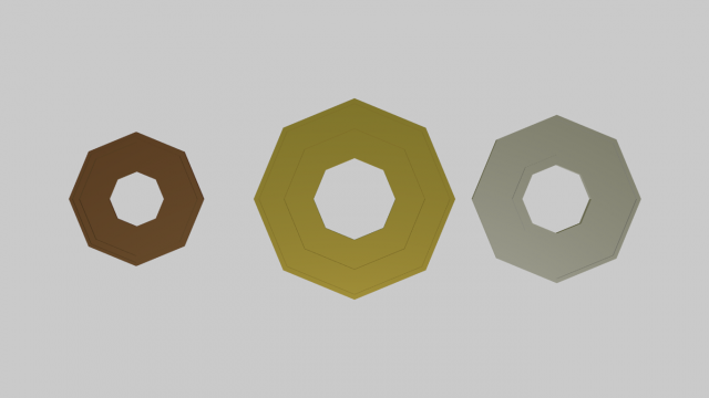 coins 3D Model .c4d .max .obj .3ds .fbx .stl .blend 